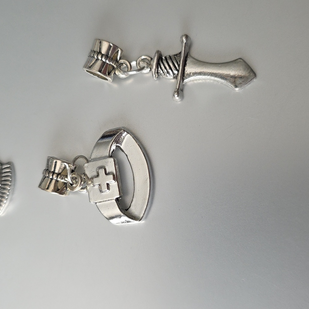 Armor Of GOD CHARMS ZINC ALLOY PANDORA COMPATABLE - Picture 4 of 15